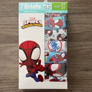 Marvel Spidey And His Amazing Friends Kids 100% Cotton Briefs - Red, Blue, White